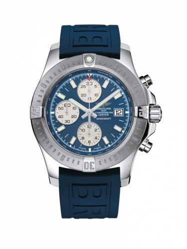 Colt Chronograph Automatic Stainless Steel / Mariner Blue / Rubber / Folding