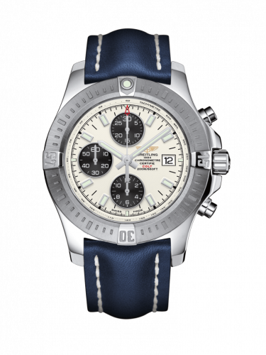 Colt Chronograph Automatic Stainless Steel / Stratus Silver / Calf / Folding