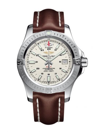 Colt 41 Automatic Stratus Silver / Calf