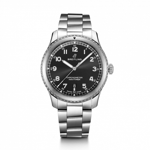 Navitimer 8 Automatic 41 Stainless Steel / Black / Bracelet