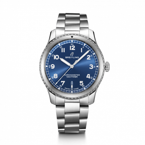 Navitimer 8 Automatic 41 Stainless Steel / Blue / Bracelet