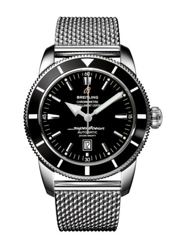 Superocean Heritage 46 Stainless Steel / Black / Black / 