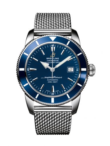 Superocean Heritage 42 Stainless Steel / Blue / Gun Blue / Milanese