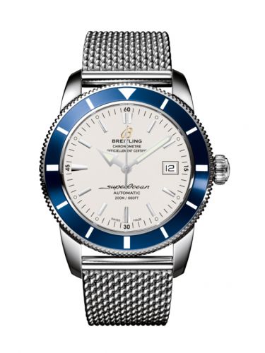 Superocean Heritage 42 Stainless Steel / Blue / Stratus Silver / Milanese