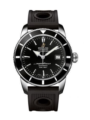Superocean Heritage 42 Stainless Steel / Black / Volcano Black / Rubber
