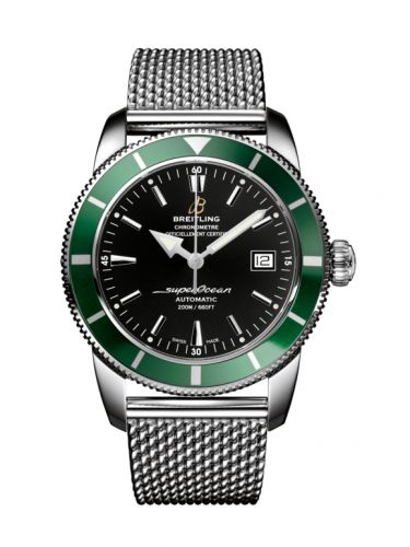 Superocean Heritage 42 Stainless Steel / Green / Volcano Black / Milanese