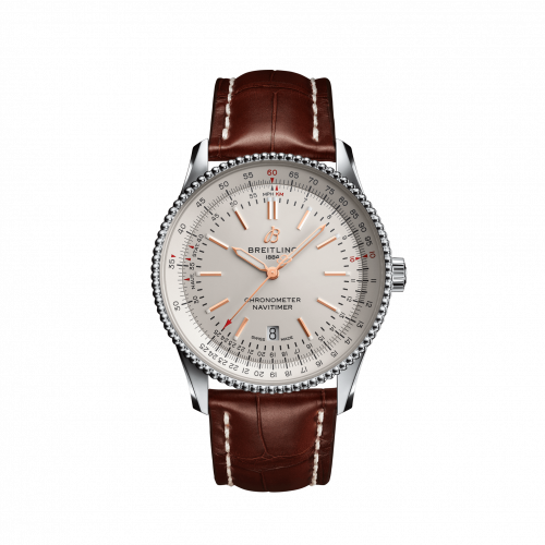 Navitimer Automatic 41 Automatic Stainless Steel / Silver / Croco / Pin