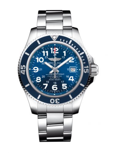 Superocean II 42 Stainless Steel / Blue / Mariner Blue / Bracelet