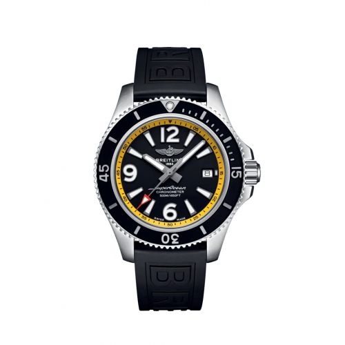 Superocean 42 Stainless Steel / Black - Yellow / eComm