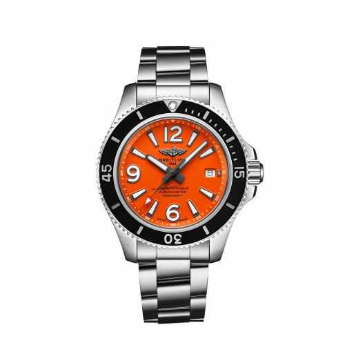 Superocean 42 Stainless Steel / Orange / Bracelet