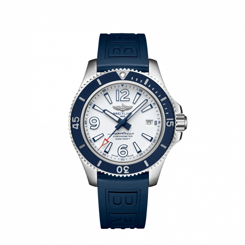Superocean 42 Stainless Steel / White / Rubber / Pin