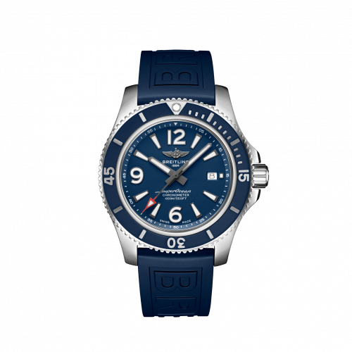 Superocean 44 Stainless Steel / Blue / Rubber / Pin