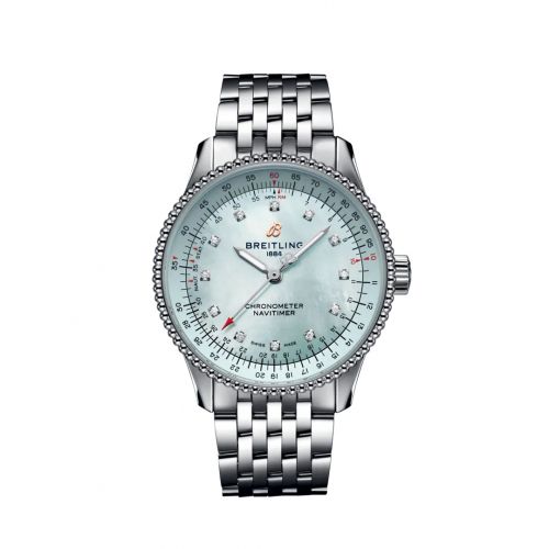 Navitimer 1 35 Automatic Stainless Steel / Blue MOP / eComm / Bracelet