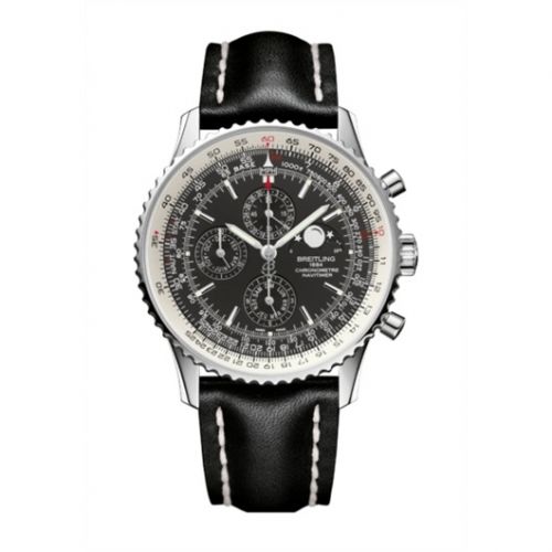 Navitimer 1461 Stainless Steel / Black / Calf / Pin