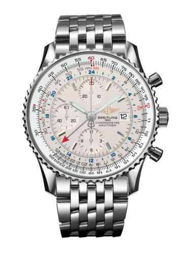 Navitimer World Stainless Steel / Silver / Bracelet