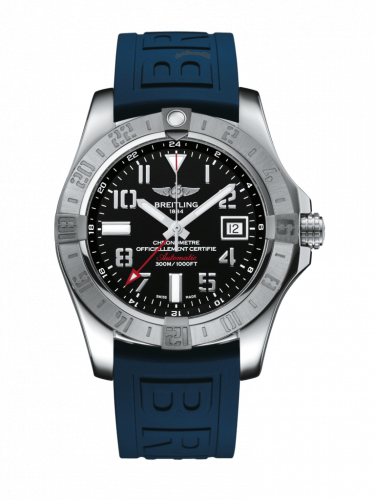 Avenger II GMT Stainless Steel / Volcano Black / Rubber / Folding