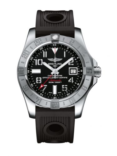 Avenger II GMT Stainless Steel / Volcano Black / Rubber