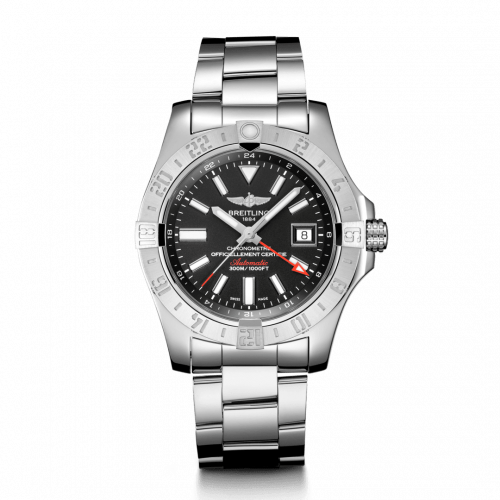 Avenger II GMT Stainless Steel / Volcano Black / Bracelet