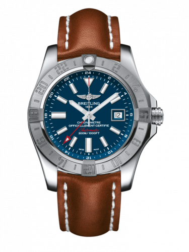 Avenger II GMT Stainless Steel / Mariner Blue / Calf / Pin