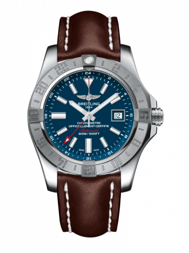 Avenger II GMT Stainless Steel / Mariner Blue / Calf / Pin