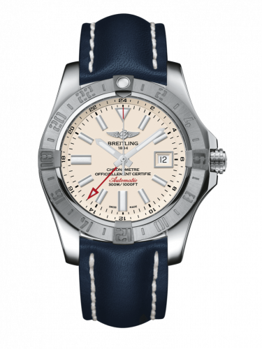 Avenger II GMT Stainless Steel / Stratus Silver / Calf / Pin