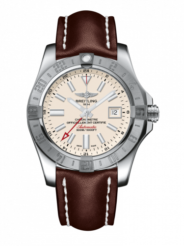 Avenger II GMT Stainless Steel / Stratus Silver / Calf / Folding