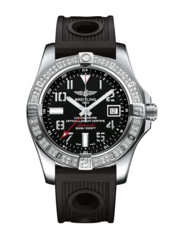 Avenger II GMT Stainless Steel / Diamond / Volcano Black / Rubber