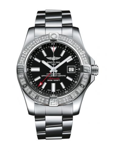 Avenger II GMT Stainless Steel / Diamond / Volcano Black / Bracelet