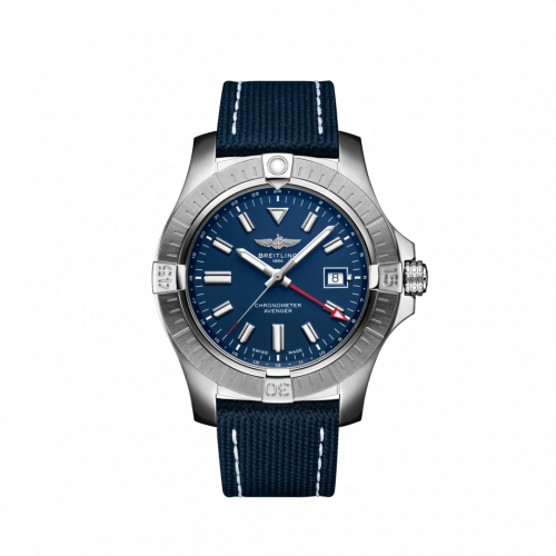 Avenger Automatic GMT 45 Stainless Steel / Blue / Military / Pin