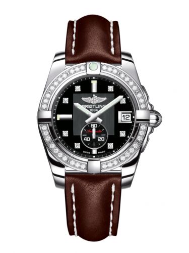 Galactic 36 Automatic Stainless Steel / Diamond / Volcano Black Diamond / Calf