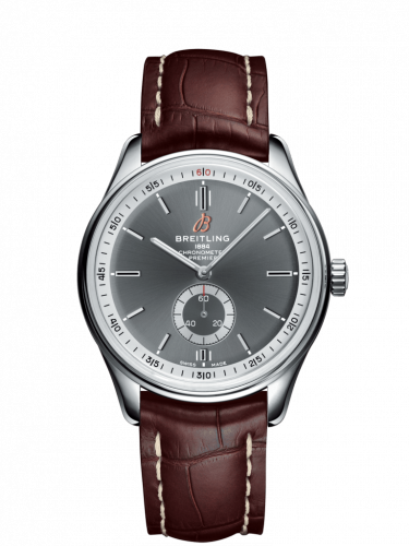 Premier Automatic 40 Stainless Steel / Anthracite / Croco Brown / Folding