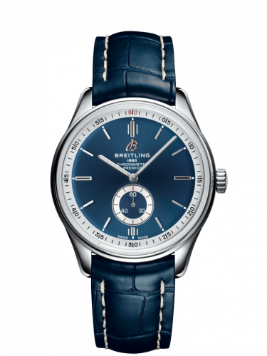 Premier Automatic 40 Stainless Steel / Blue / Croco Blue / Tang