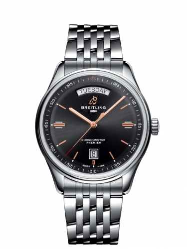 Premier Automatic Day & Date 40 Stainless Steel / Black / Bracelet