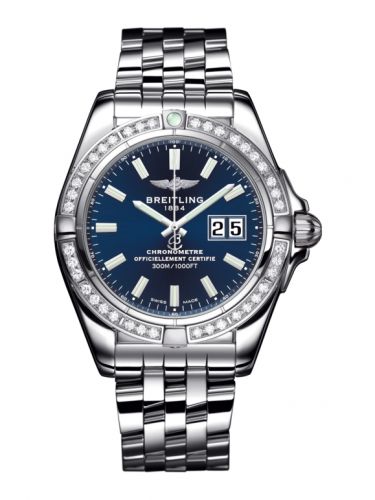 Galactic 41 Stainless Steel / Diamond / Horizon Blue / Bracelet