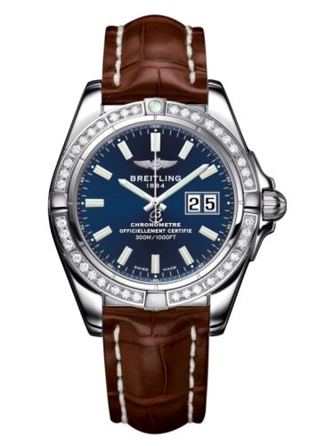 Galactic 41 Stainless Steel / Diamond / Horizon Blue / Croco