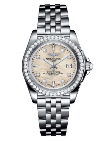 Galactic 32 Sleek Edition Stainless Steel / Diamond / Pearl Diamond / Bracelet