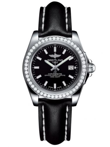 Galactic 32 Sleek Edition Stainless Steel / Diamond / Trophy Black / Calf