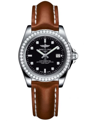 Galactic 32 Sleek Edition Stainless Steel / Diamond / Trophy Black Diamond / Calf