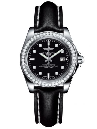Galactic 32 Sleek Edition Stainless Steel / Diamond / Trophy Black Diamond / Calf