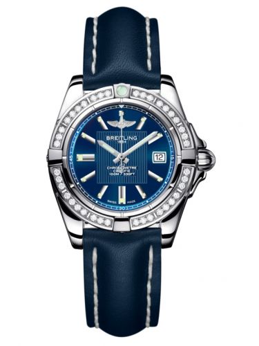 Galactic 32 Stainless Steel / Diamond / Metallica Blue / Calf