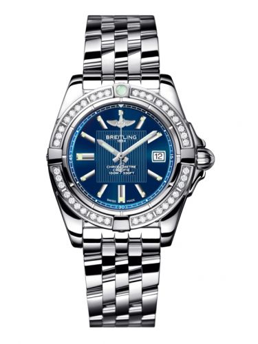 Galactic 32 Stainless Steel / Diamond / Metallica Blue / Bracelet