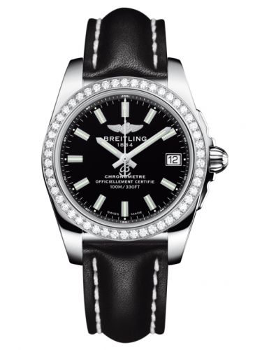 Galactic 36 Stainless Steel / Diamond / Trophy Black / Calf