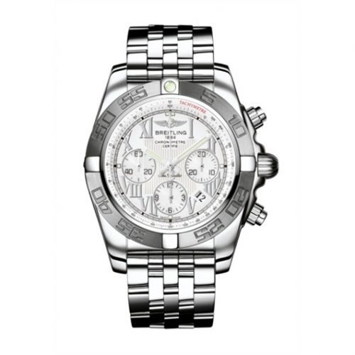 Chronomat 44 Stainless Steel / White - Roman / Bracelet