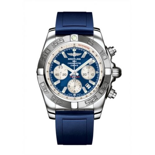 Chronomat 44 Stainless Steel / Blue / Rubber