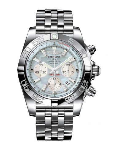 Chronomat 44 Stainless Steel / Gray Pearl Diamond / Bracelet