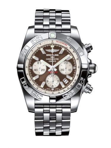 Chronomat 44 Stainless Steel / Metallica Brown / 