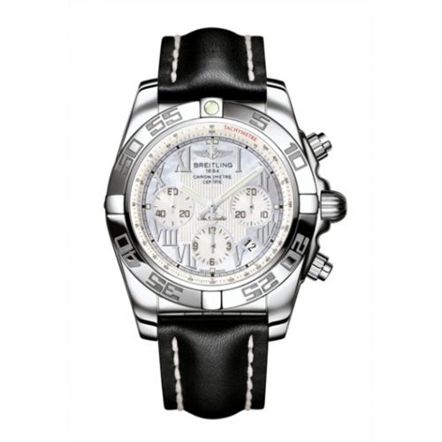 Chronomat 44 Stainless Steel / Pearl Roman / Calf