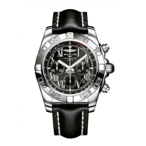 Chronomat 44 Stainless Steel / Onyx Black Roman / Calf