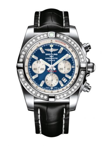 Chronomat 44 Stainless Steel / Diamond / Metallica Blue / Croco