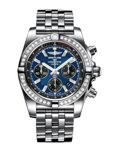 Chronomat 44 Stainless Steel / Diamond / Blackeye Blue / Bracelet